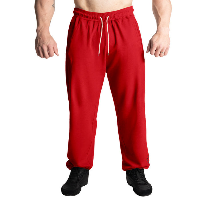 Men's sporty jogging pants with adjustable waistband and side pockets Lisslune