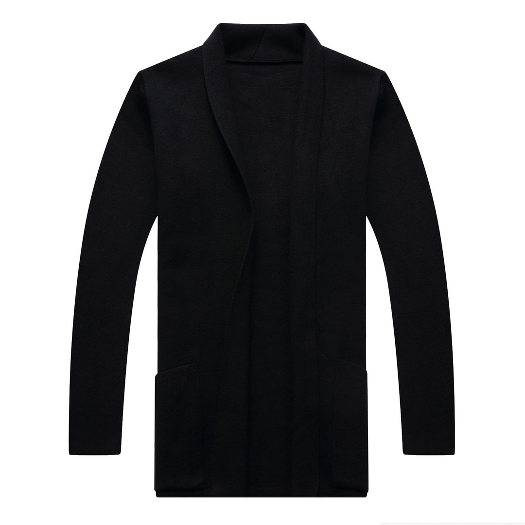 Men's casual knit cardigan with an open cut and practical pockets Lisslune