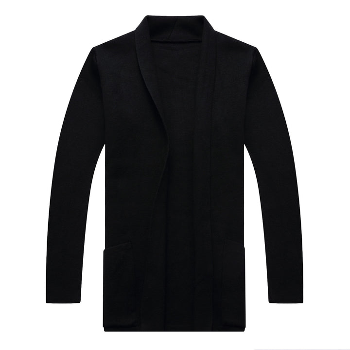 Men's casual knit cardigan with an open cut and practical pockets Lisslune