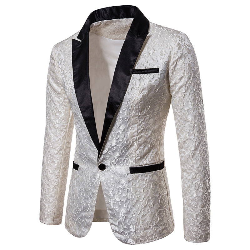 Men's Sequin Blazer with Elegant Design Lisslune