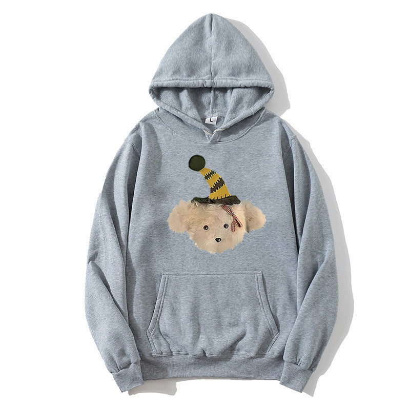 Women's hoodie with playful dog motif Lisslune
