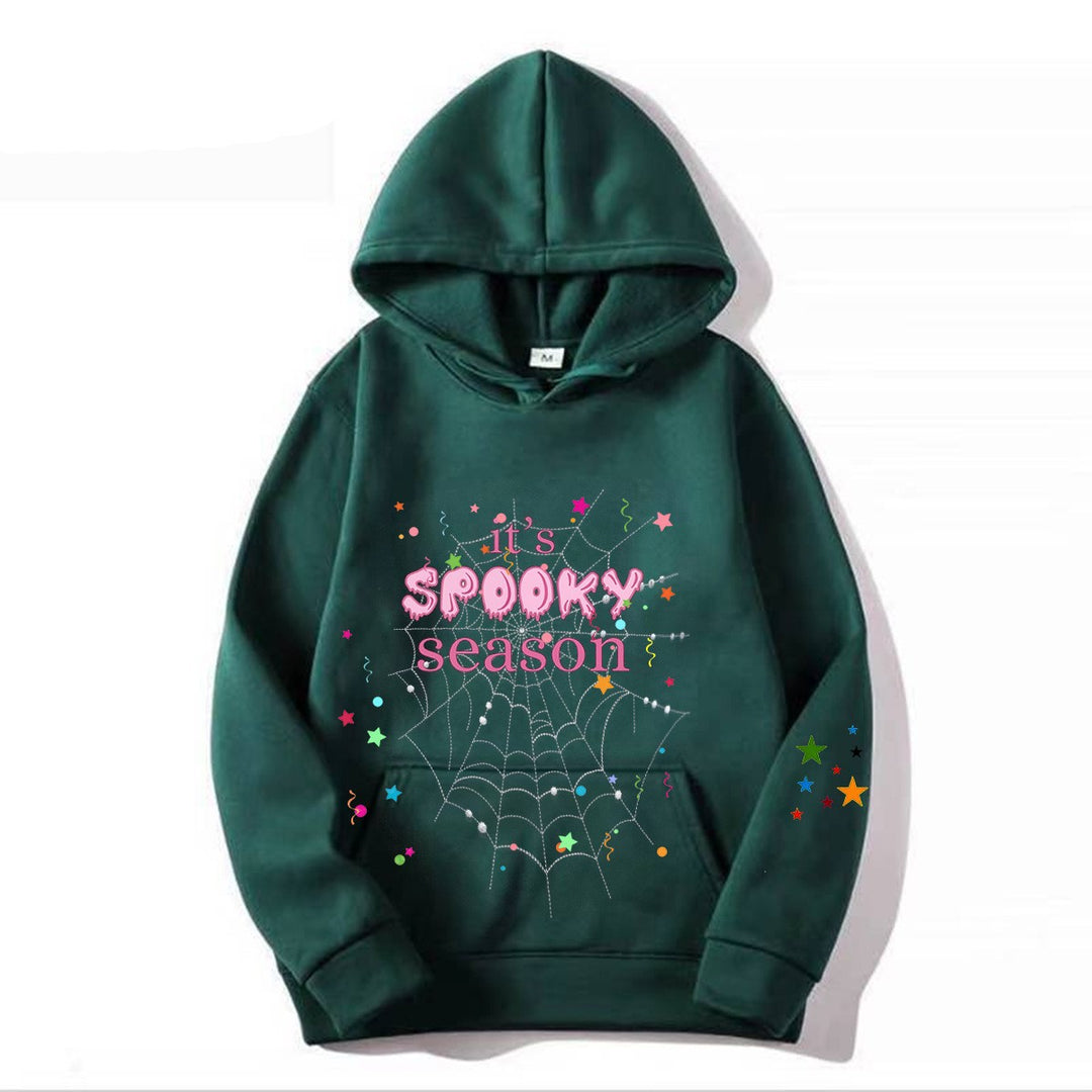 Women cozy hoodie with graphic Halloween design Lisslune