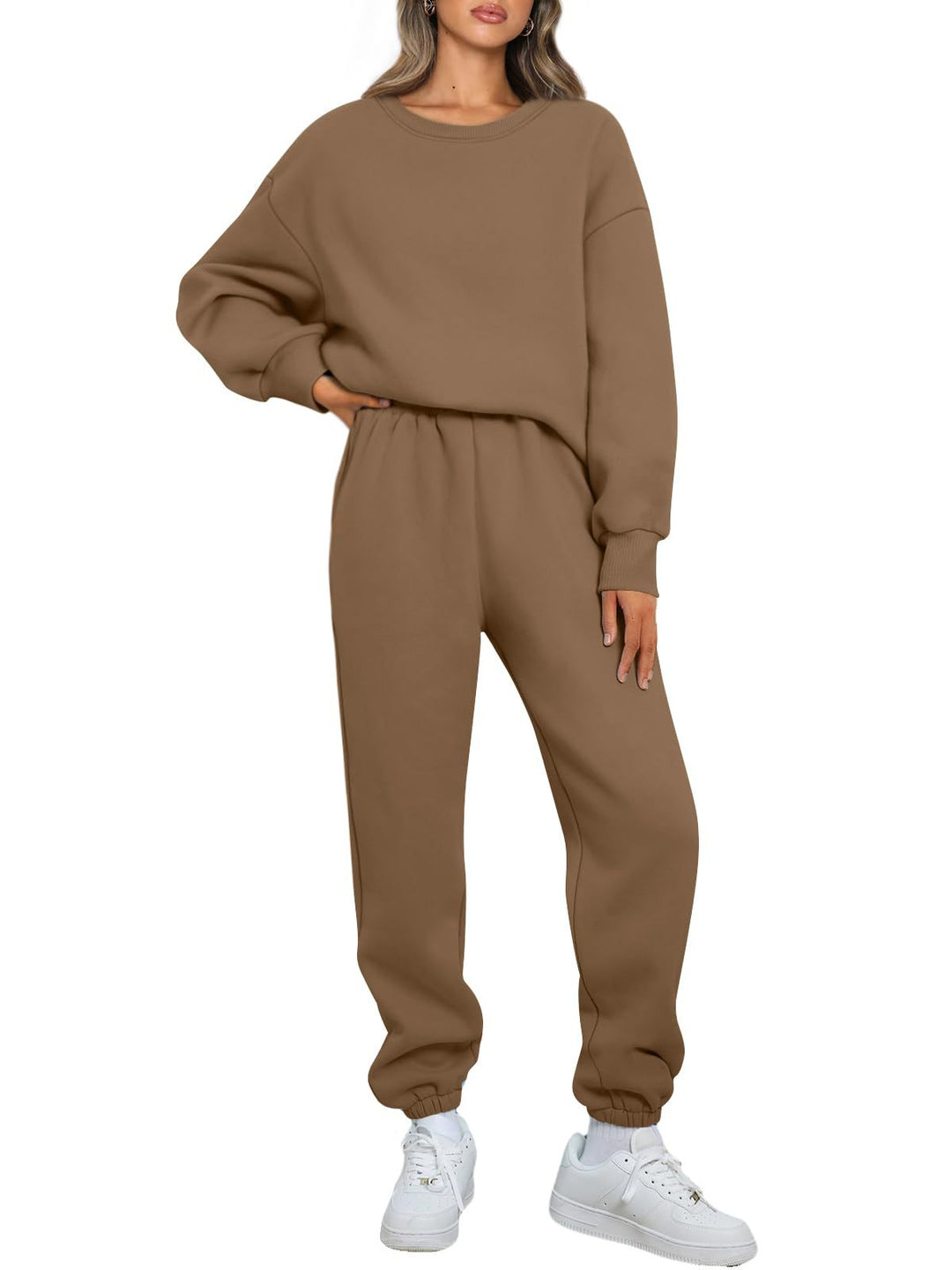 Women's comfortable leisure suit with oversized cut and elastic waistband Lisslune