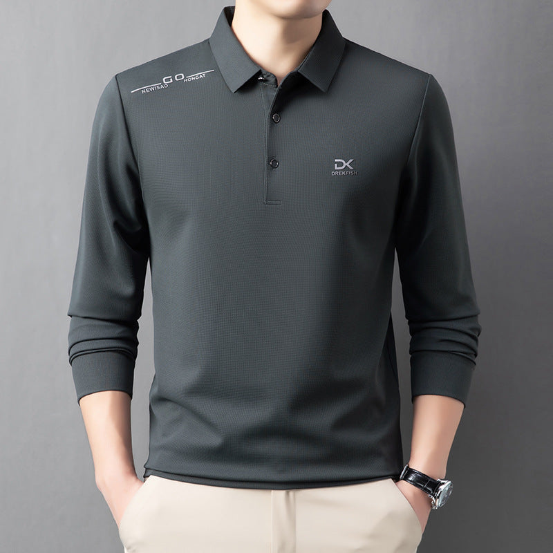 Men's functional polo shirt with lightweight breathable fabric Lisslune