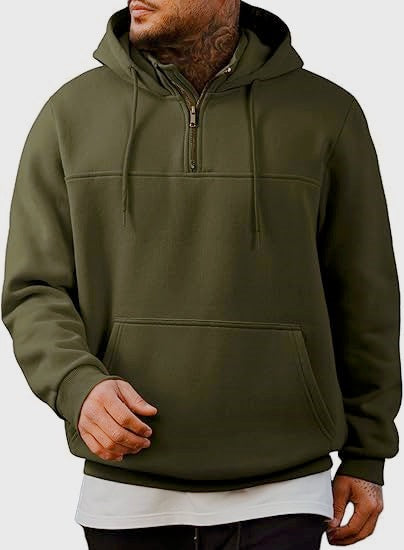 Men's hoodie with practical zipper and side pockets Lisslune