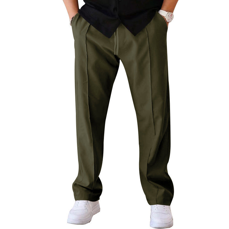 Men's leisure pants with elegant cut and practical pocket design Lisslune