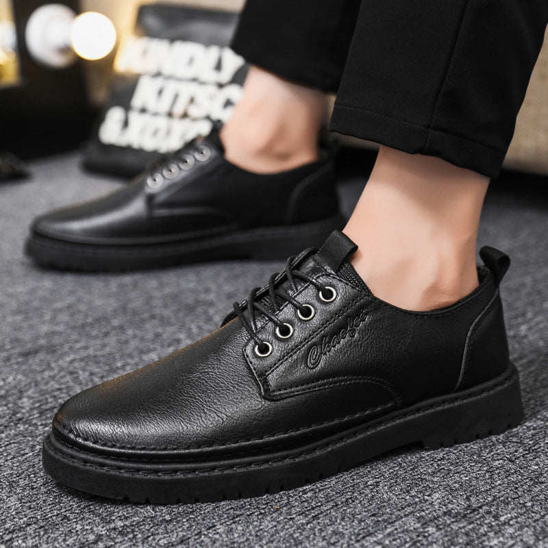 Men's lace-up shoes with modern upper material made of high-quality leather and comfortable sole Lisslune