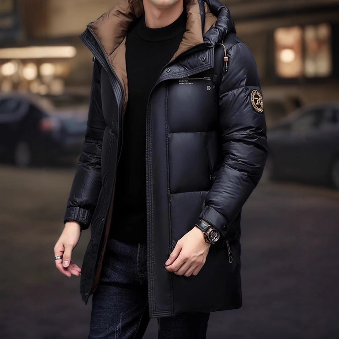 Men's Stylish Long Winter Jacket with Insulating Inner Lining Lisslune
