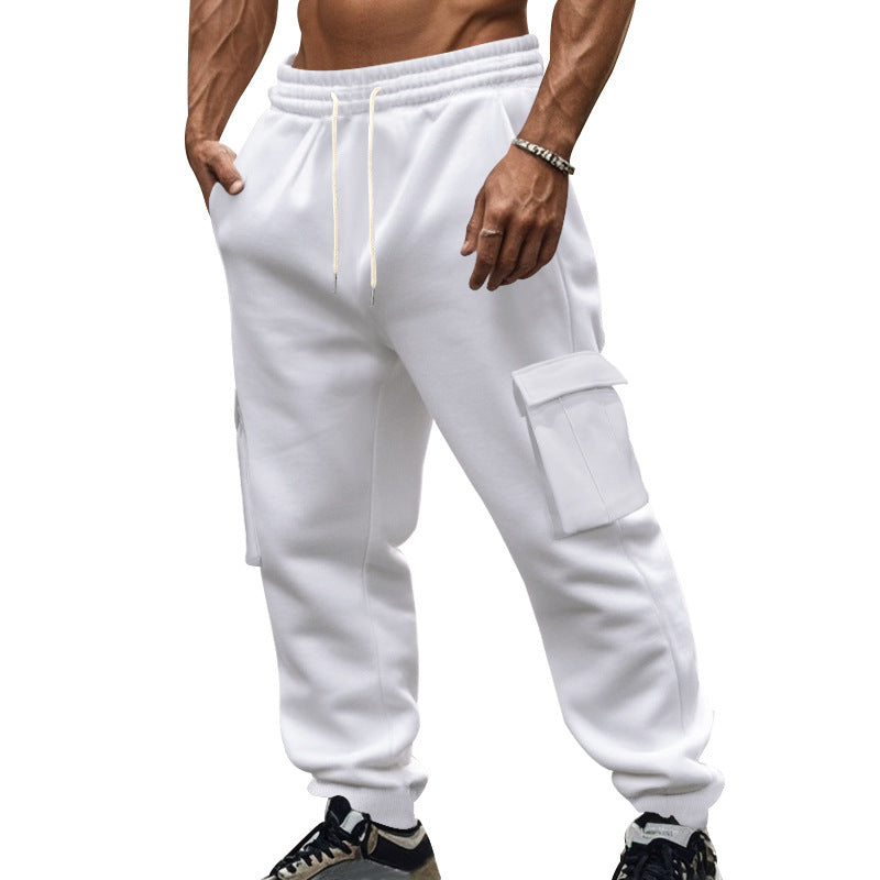 Men's cargo joggers with side pockets and elastic waistband Lisslune