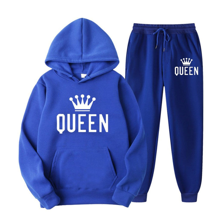 Women’s tracksuit with stylish crown design and loose fit Lisslune