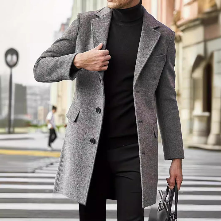 Men's elegant wool coat Lisslune