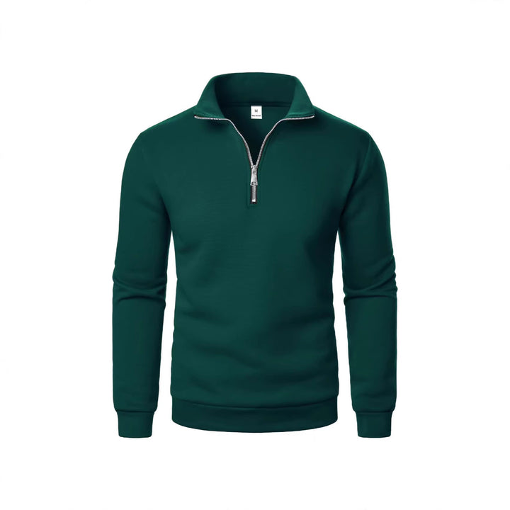 Men's sweatshirt with zipper and modern stand-up collar Lisslune
