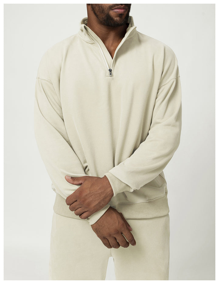 Men's Casual Sweater with Stand-Up Collar Lisslune