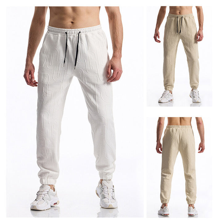 Men's sporty leisure pants with elastic waistband and side pockets Lisslune