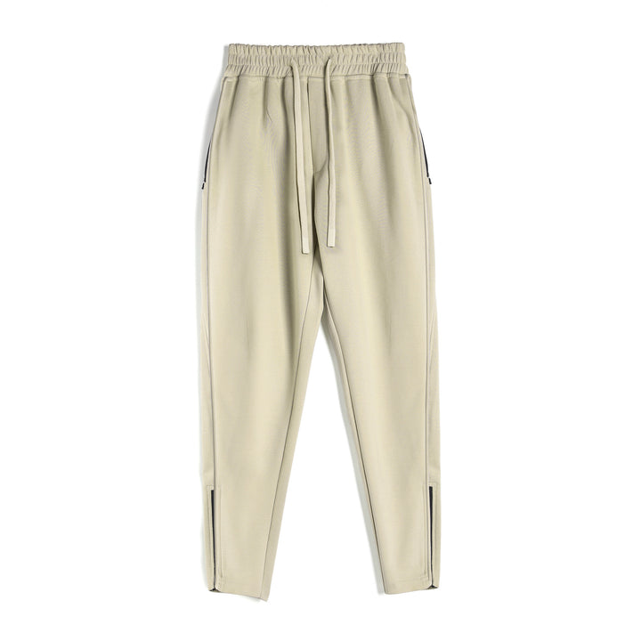 Men's sporty jogging pants with elastic waistband and side zip pockets Lisslune