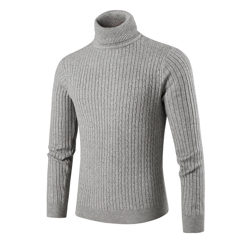 Men's stylish turtleneck sweater made of textured knit Lisslune