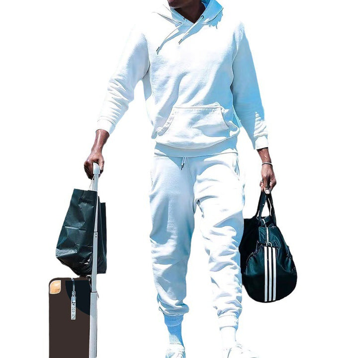 Men's sporty hoodie set with elastic waistband and practical design Lisslune