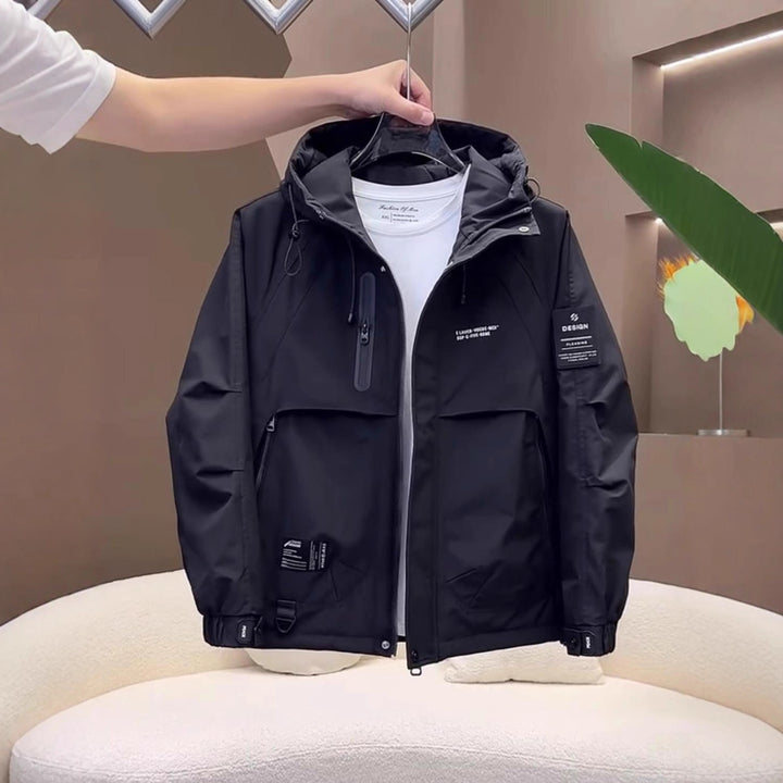 Men's Technical Outdoor Jacket with Multifunctional Storage Pockets Lisslune