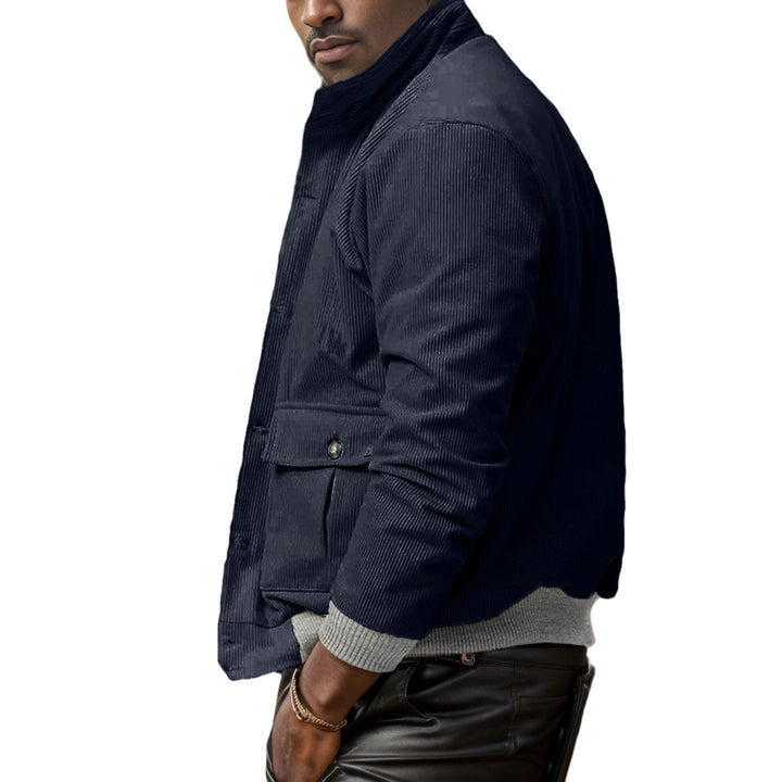 Men's sporty cord jacket with practical pockets and modern design Lisslune