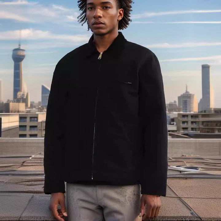 Men's casual bomber jacket with practical zipper pockets Lisslune