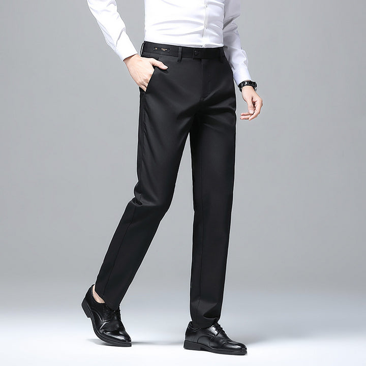 Men's Elegant Slim-Fit Suit Trousers Lisslune