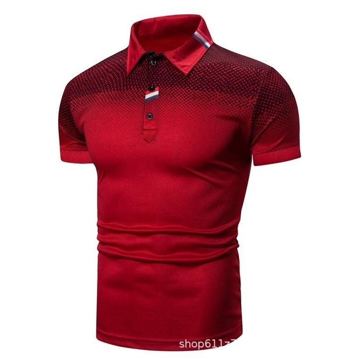 Men's polo shirt with modern graphic design and sporty fit Lisslune