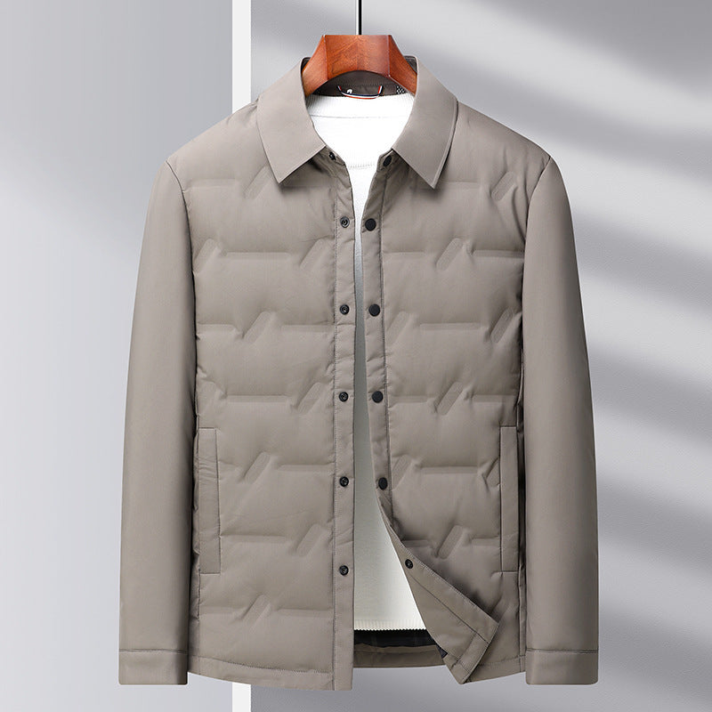 Men's Quilted Jacket with Innovative Functionality and Fashionable Design Lisslune