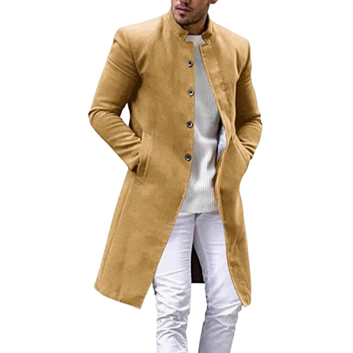 Men's elegant long coat with a slim fit Lisslune
