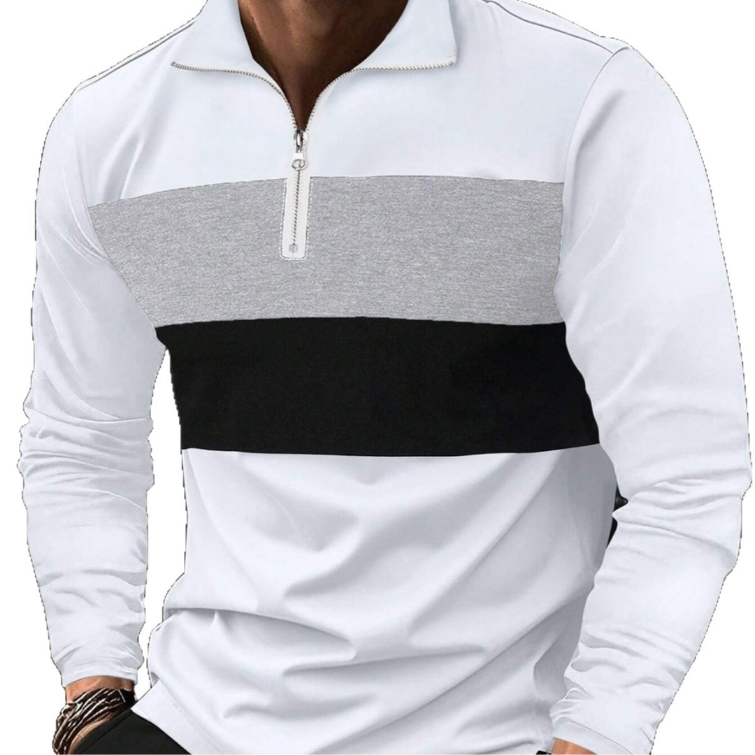 Men's casual sweater with modern zipper Lisslune
