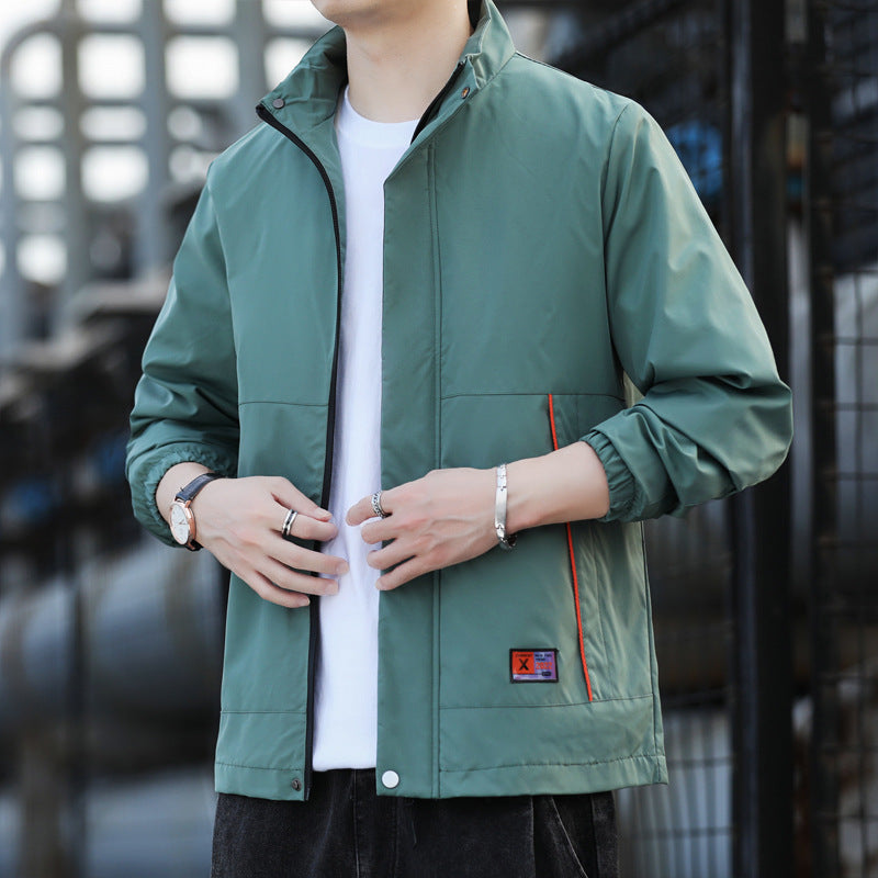 Men's windproof leisure jacket with breathable inserts and practical pockets Lisslune