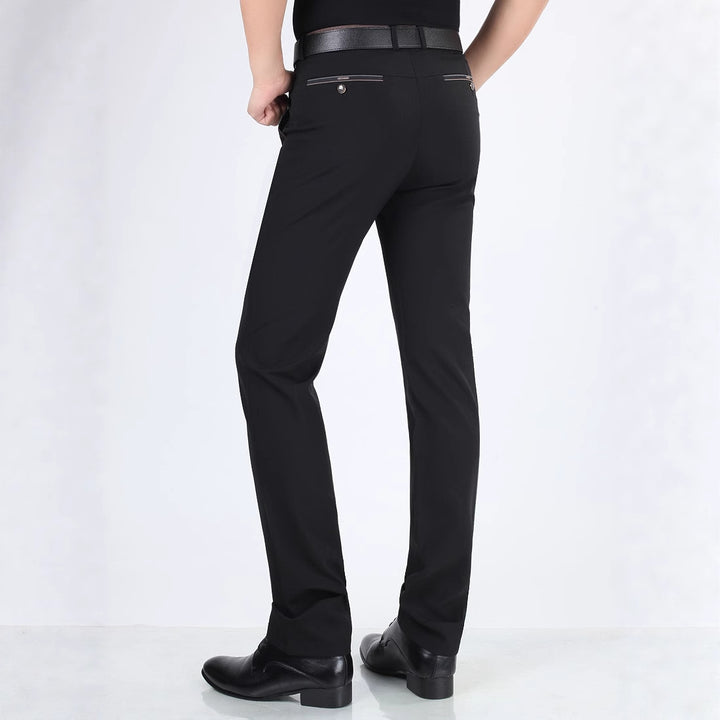 Men's Stretch Suit Trousers with Elegant Waistband Lisslune