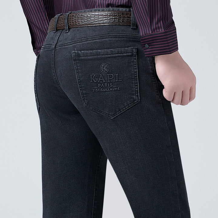 Men's Slim-Fit Jeans with Spandex Content Lisslune