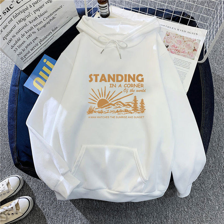 Women's hoodie with inspiring landscape design Lisslune