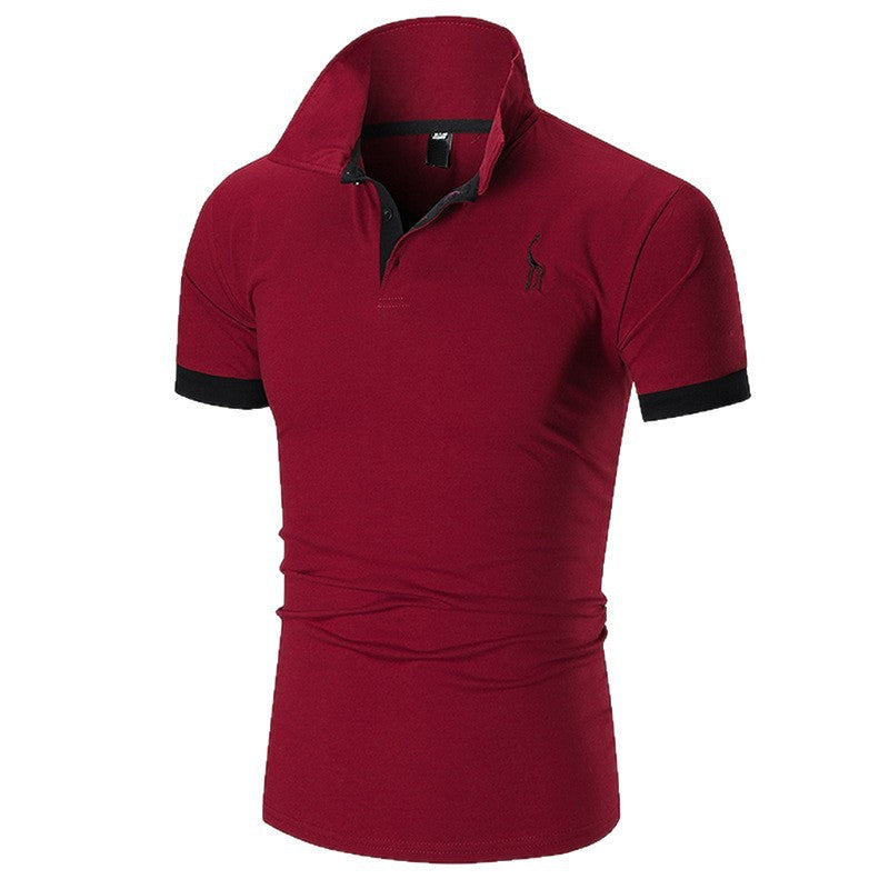 Men's polo shirt with contrasting collar and high-quality cotton materials Lisslune
