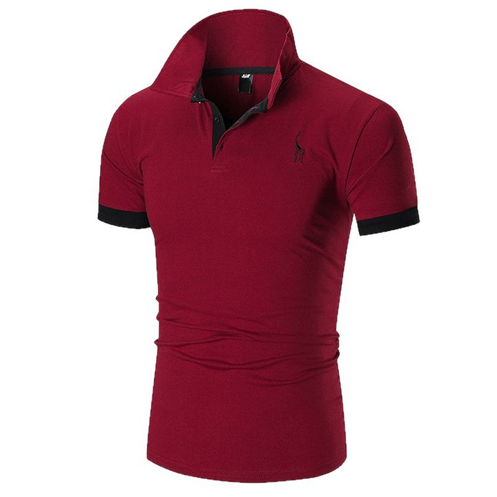 Men's polo shirt with contrasting collar and high-quality cotton materials Lisslune
