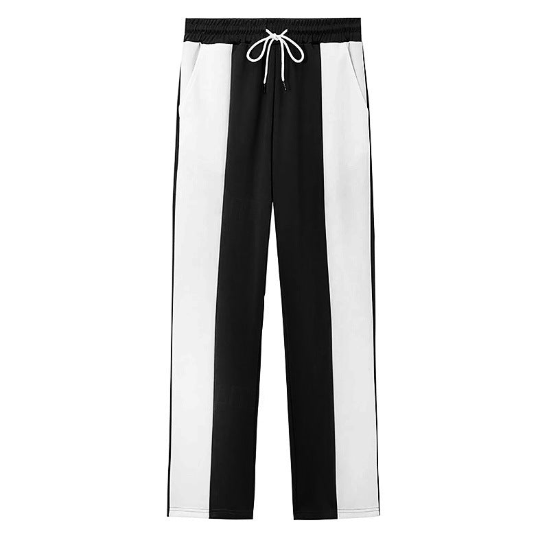 Men's sporty training pants with modern stripe design and elastic waistband Lisslune