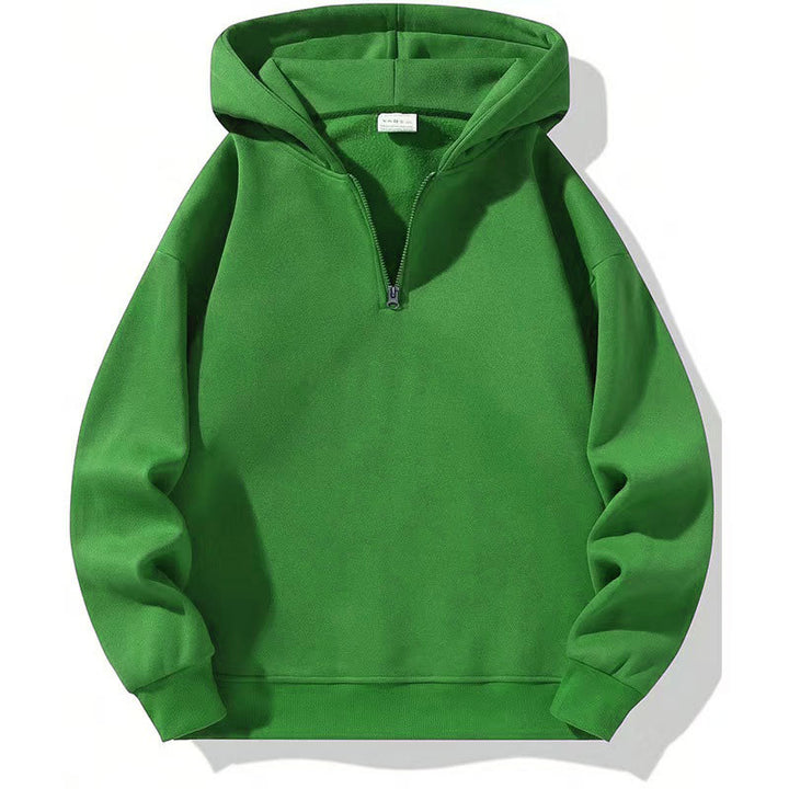 Men's sporty hoodie with half zipper Lisslune