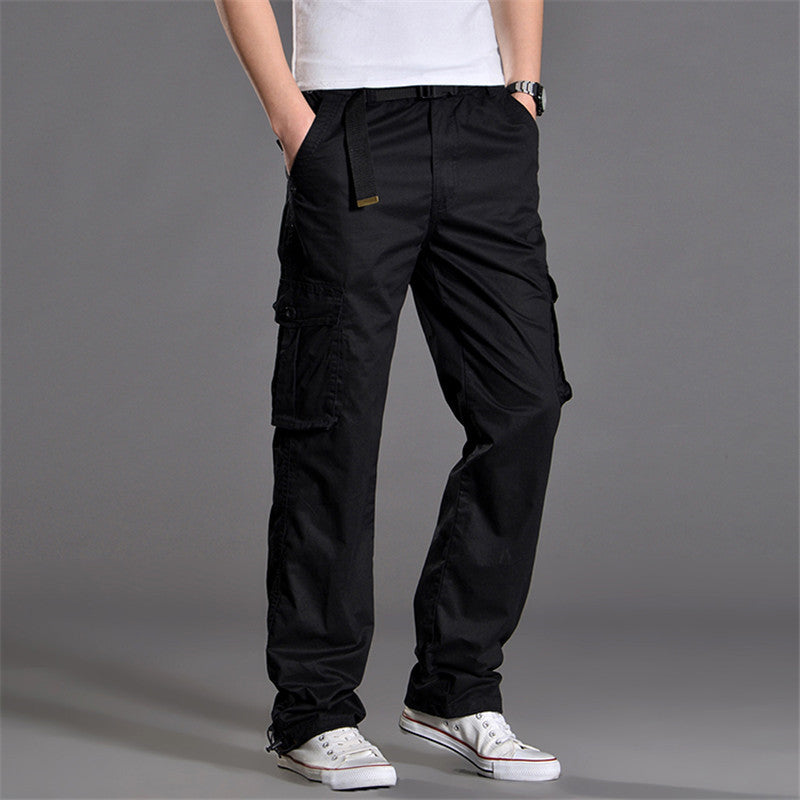 Men's cargo pants with practical pockets and elastic waistband Lisslune