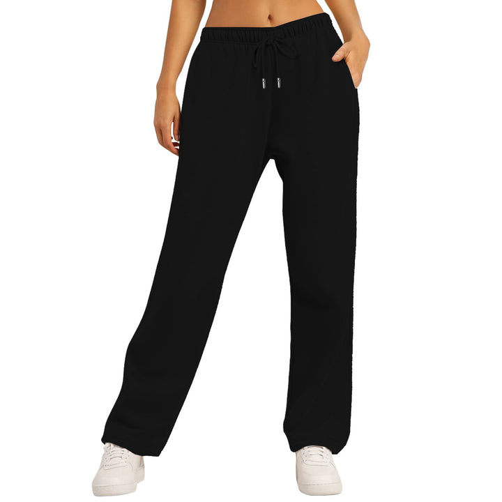 Women's casual leisure pants with high wearing comfort and elastic waistband Lisslune