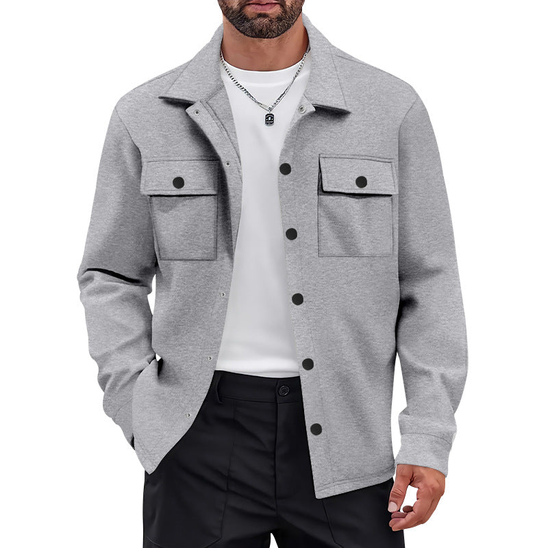 Men's fashionable shirt jacket with practical pockets and innovative comfort Lisslune