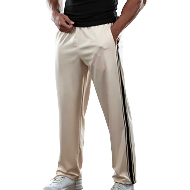 Men's sporty training pants with side contrast elements Lisslune