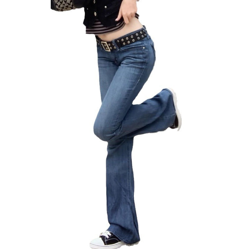 Ladies Bootcut Jeans with playful fringe trim Lisslune