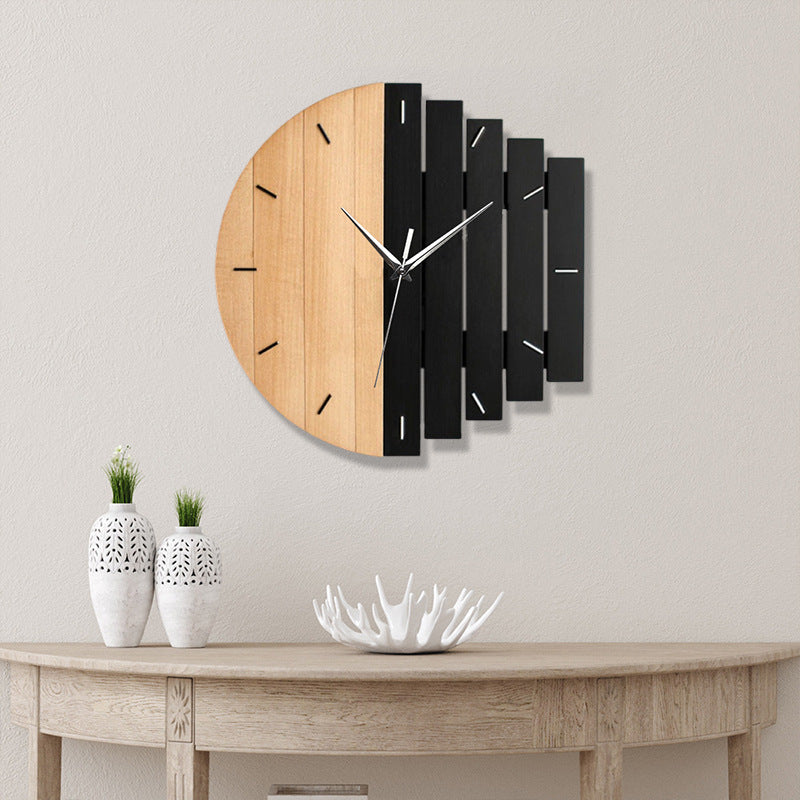 Lisslune | Unique Wooden Analog Silent Wall Clock