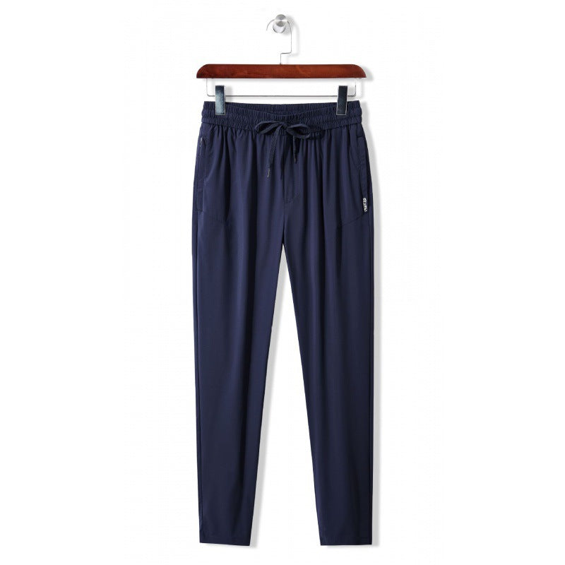 Men's casual sports pants with elastic waistband and practical side pockets Lisslune
