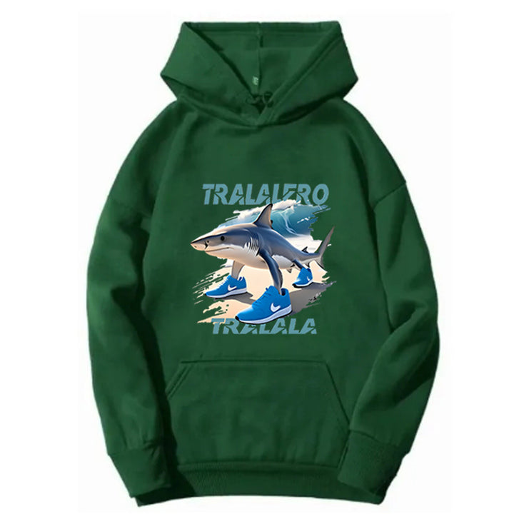Women's hoodie with funny shark motif and graphic elements Lisslune