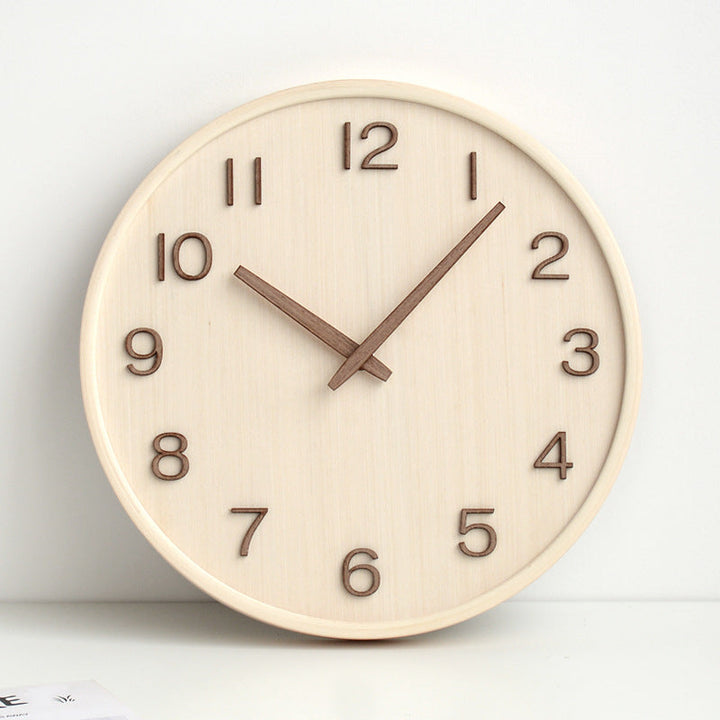 Lisslune | AestheticTone - Nordic timeless wall clock made of wood