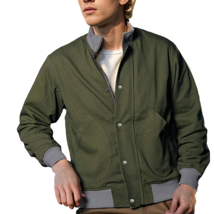 Men's casual leisure jacket with functional pockets and modern collar Lisslune