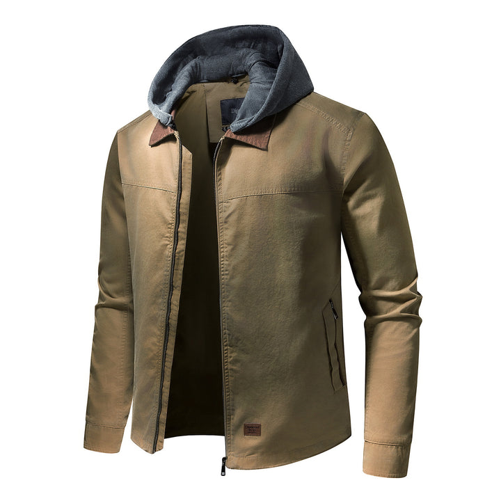 Men's utility jacket with detachable hoodie Lisslune