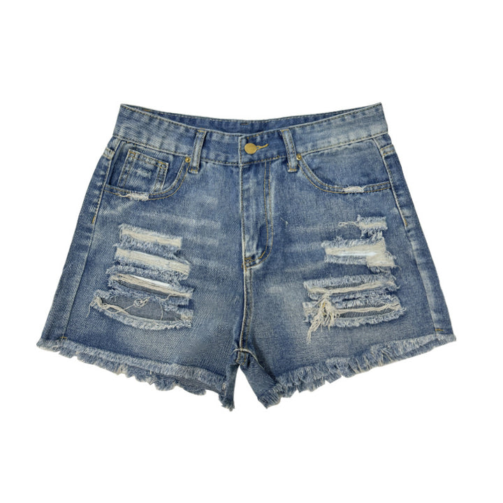 Women Destroyed Denim Shorts Lisslune