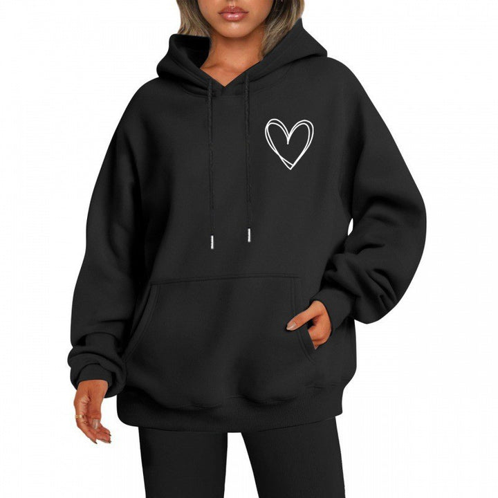 Women's hoodie with cool heart motif Lisslune